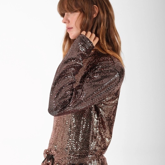 Pam&Gela Mirror Ball Slouchy Long Sleeve Tee - Picture 2 of 13